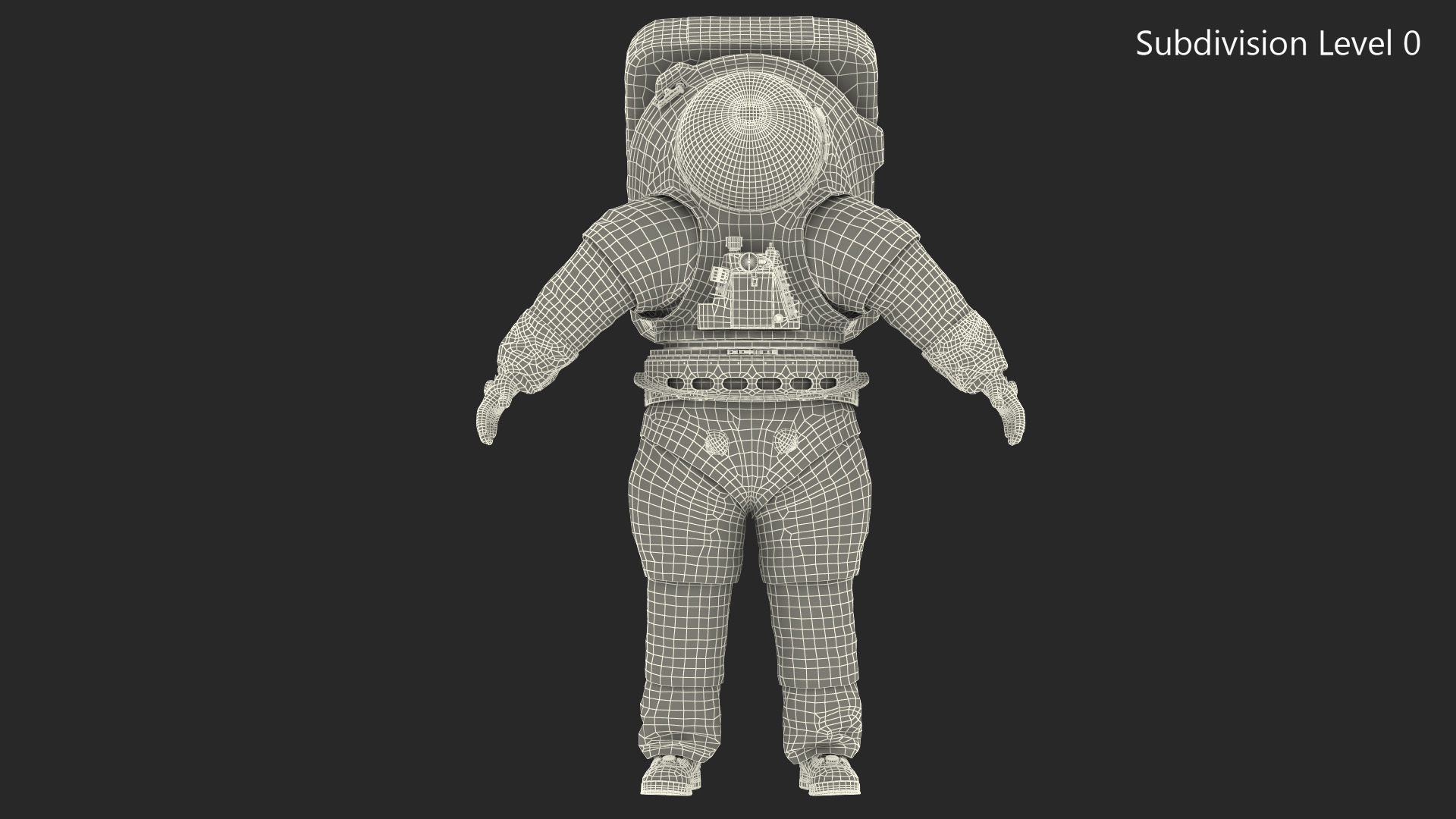 Spacesuit NASA Astronaut Artemis xEMU 3D