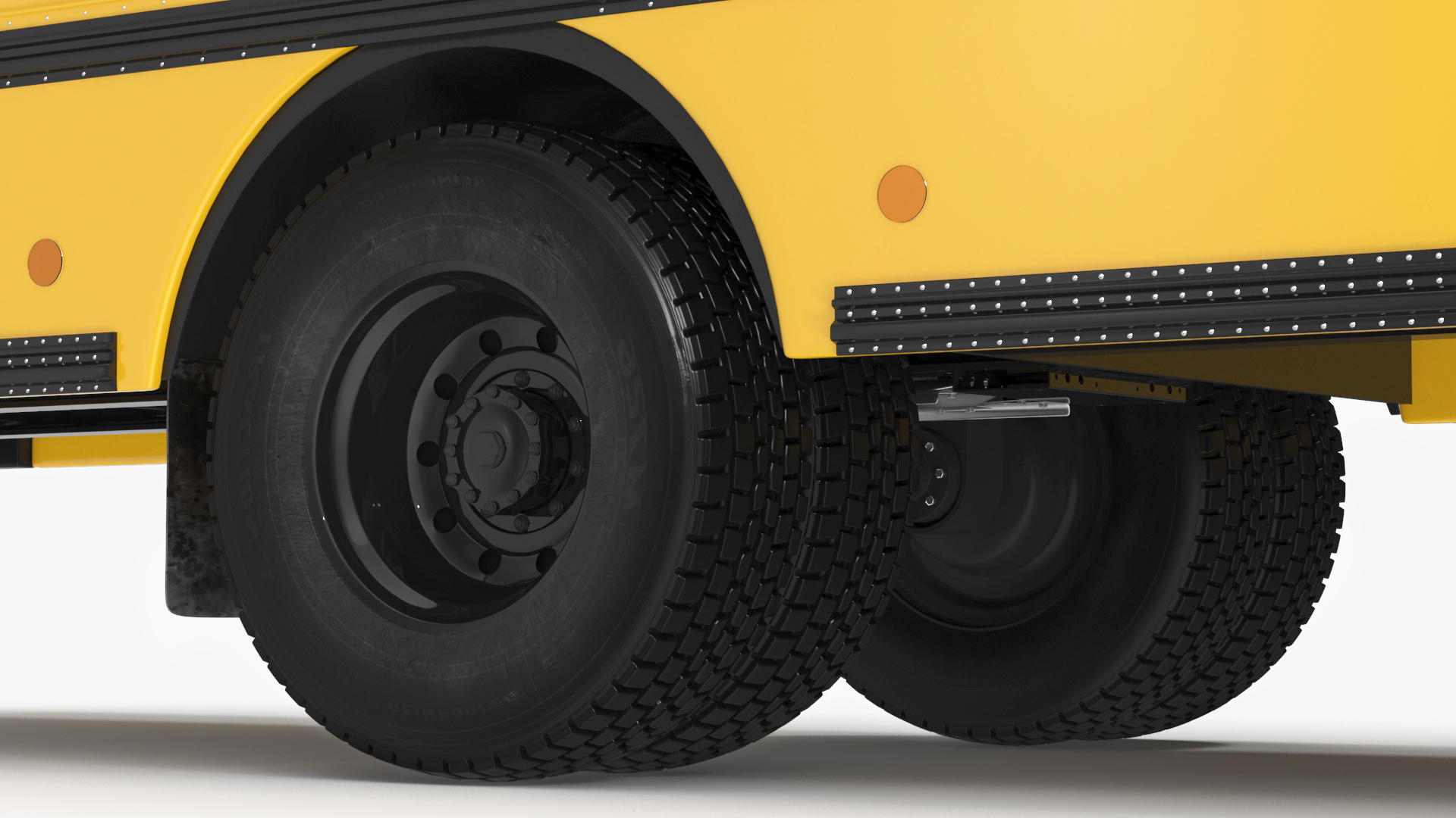 3D American Yellow School Bus