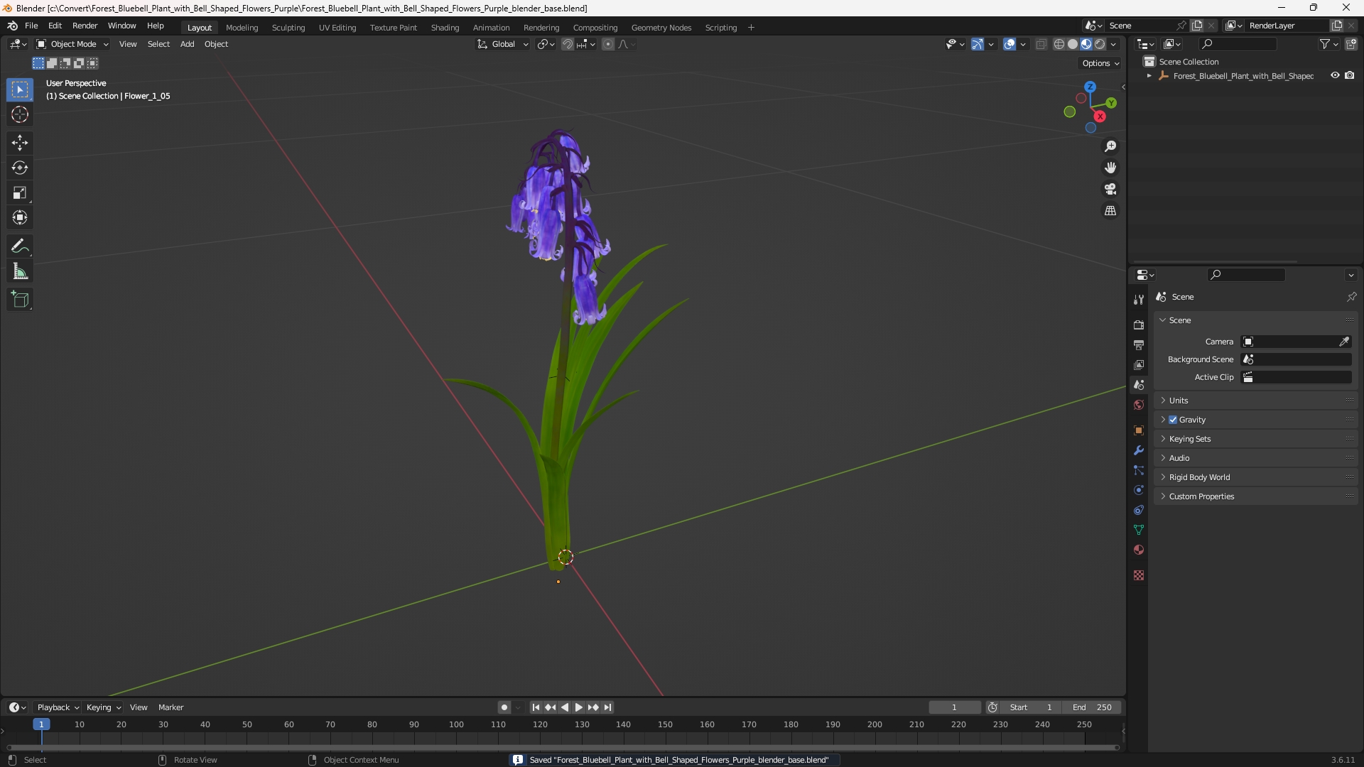 Forest Bluebell Plant with Bell Shaped Flowers Purple - view 10