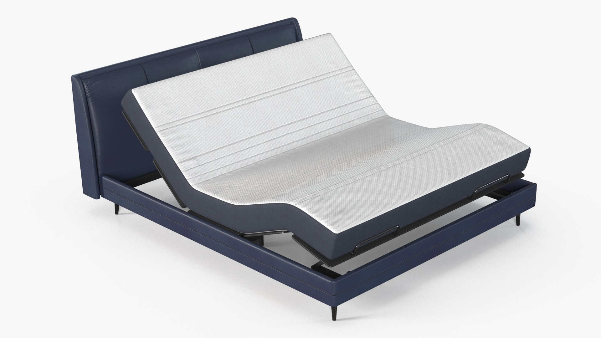 3D Smart Electric Bed Pro Xiaomi Blue Rigged
