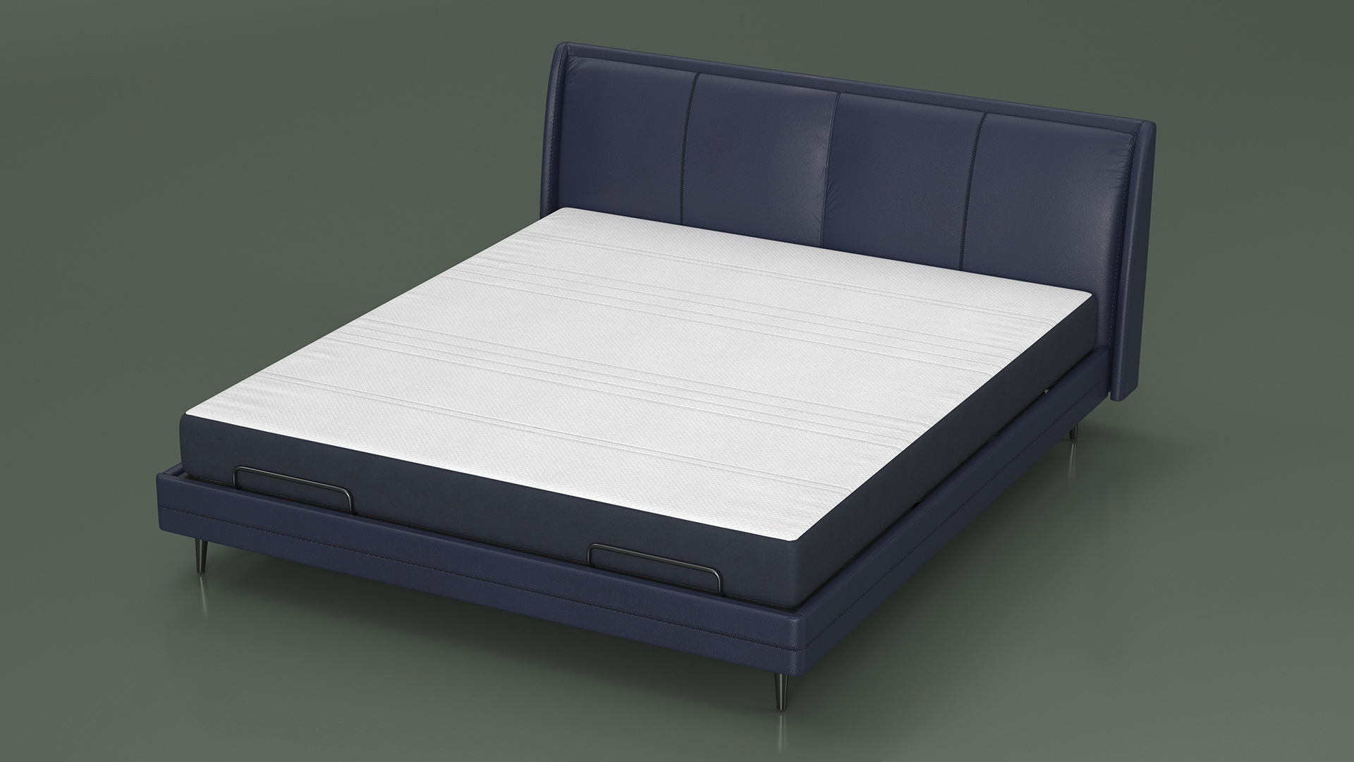 3D Smart Electric Bed Pro Xiaomi Blue Rigged