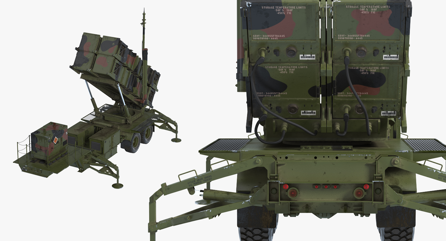 3D model MIM 104 Patriot SAM Battle Position