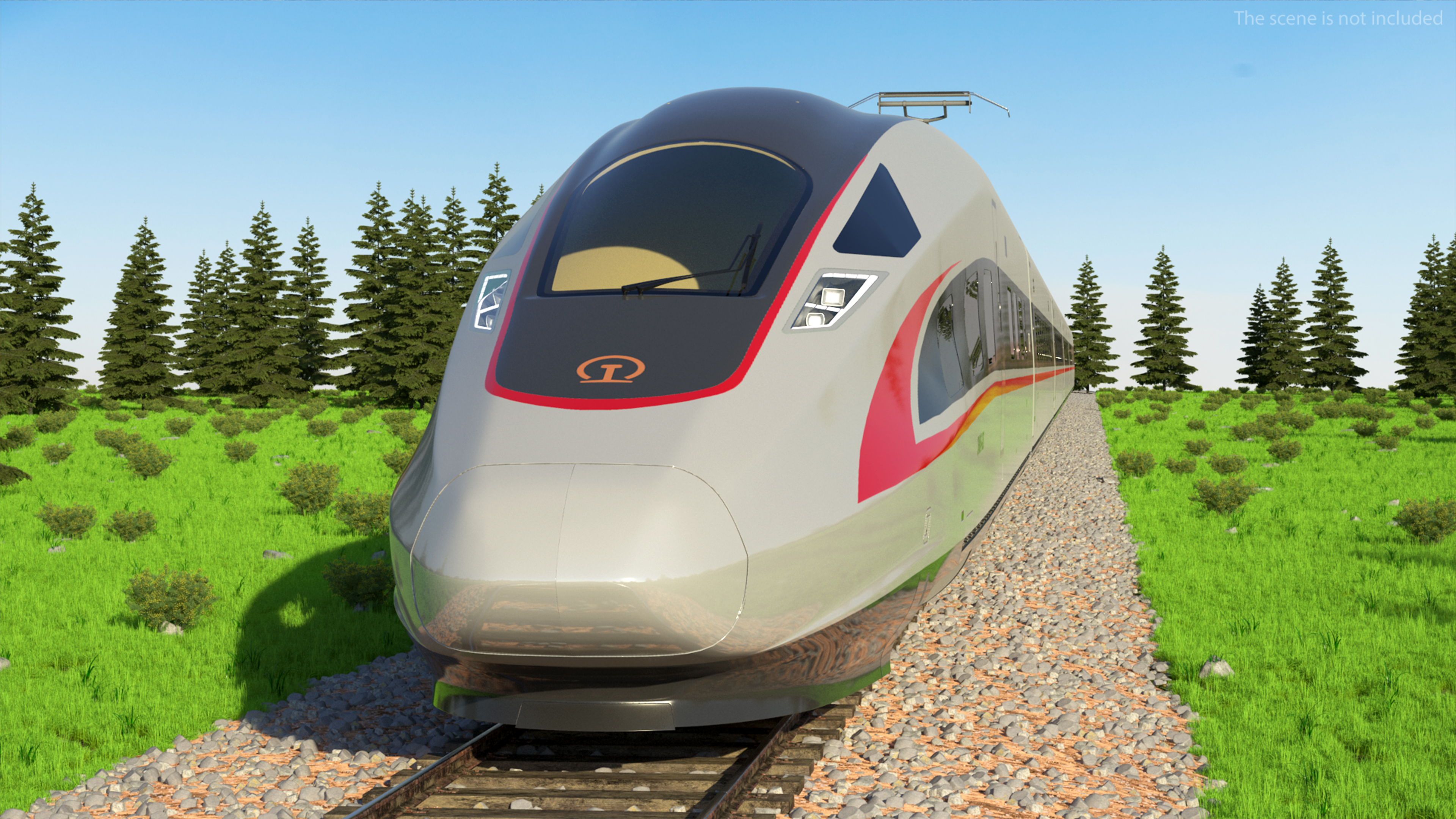 3D CR400 Fuxing Train model
