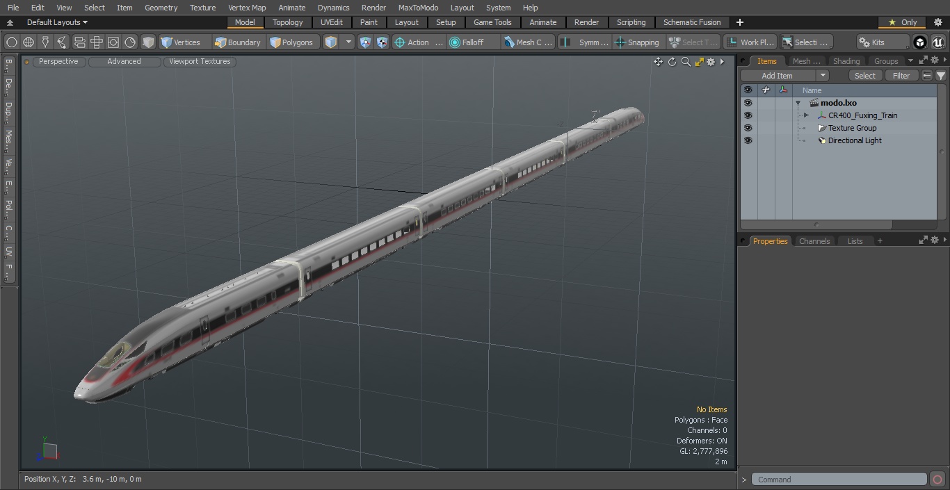 3D CR400 Fuxing Train model