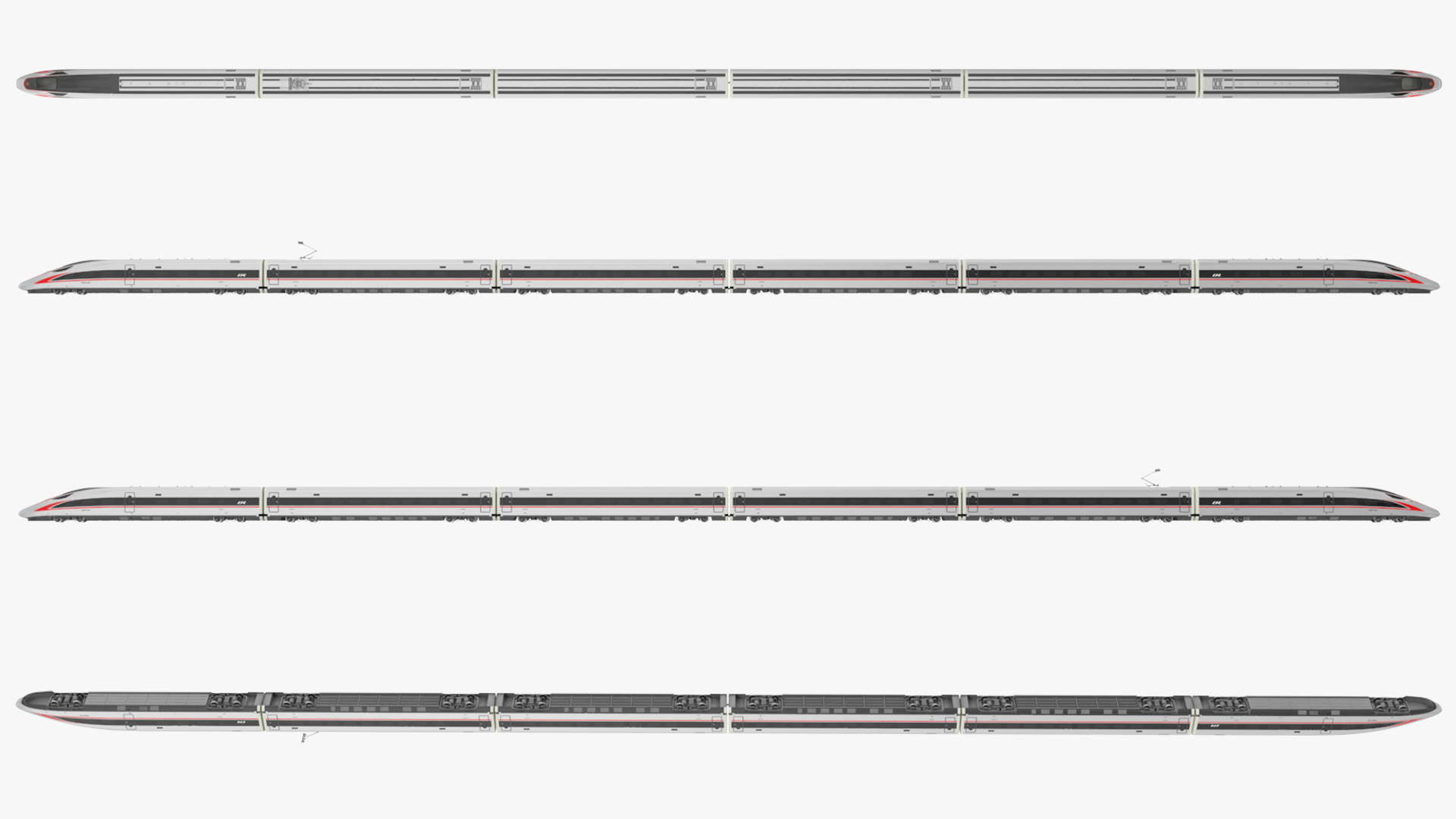 3D CR400 Fuxing Train model