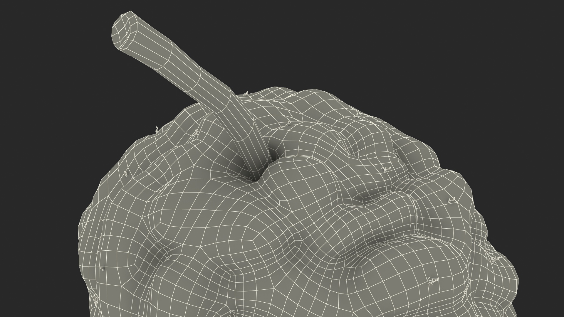 3D model Mulberry Fruit Black