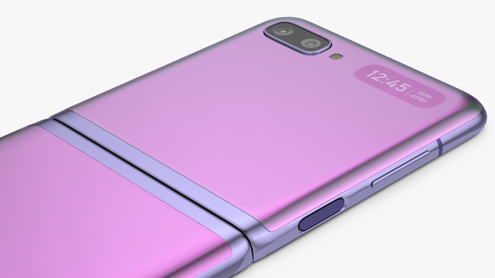 3D model Mirror Purple Samsung Galaxy Z Flip