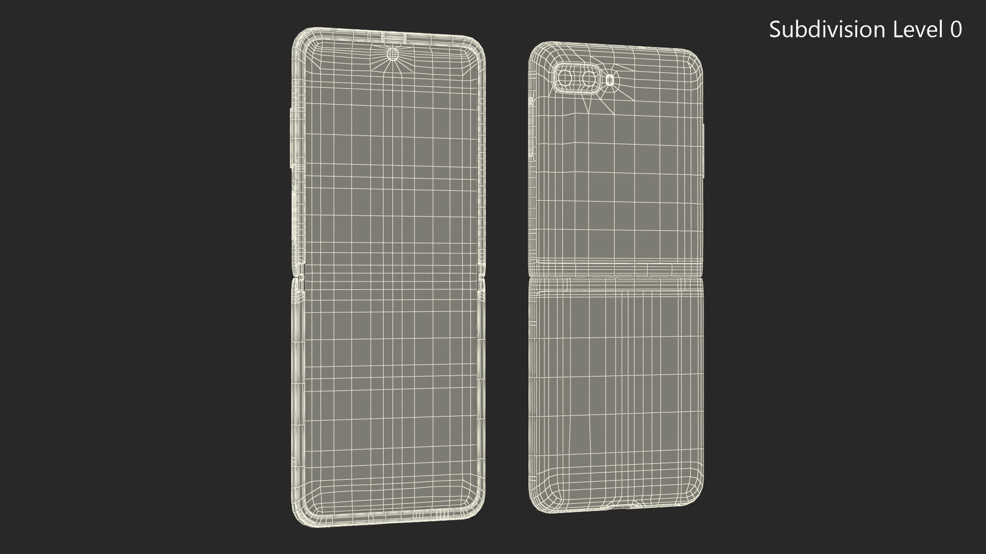 3D model Mirror Purple Samsung Galaxy Z Flip
