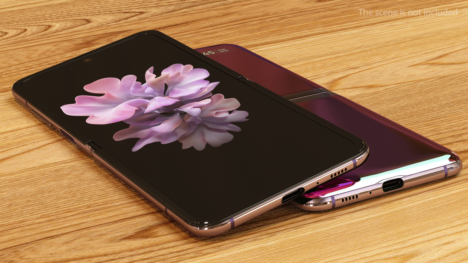 3D model Mirror Purple Samsung Galaxy Z Flip