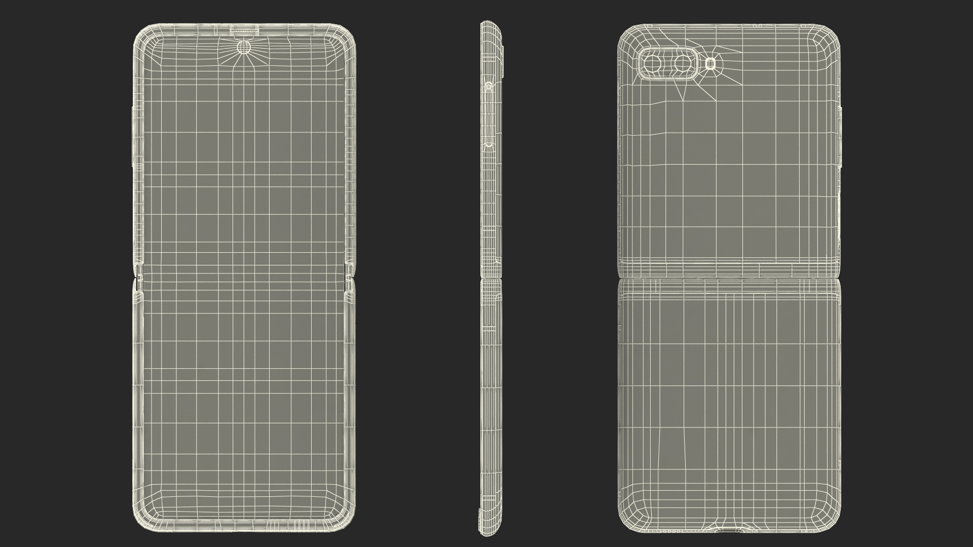 3D model Mirror Purple Samsung Galaxy Z Flip