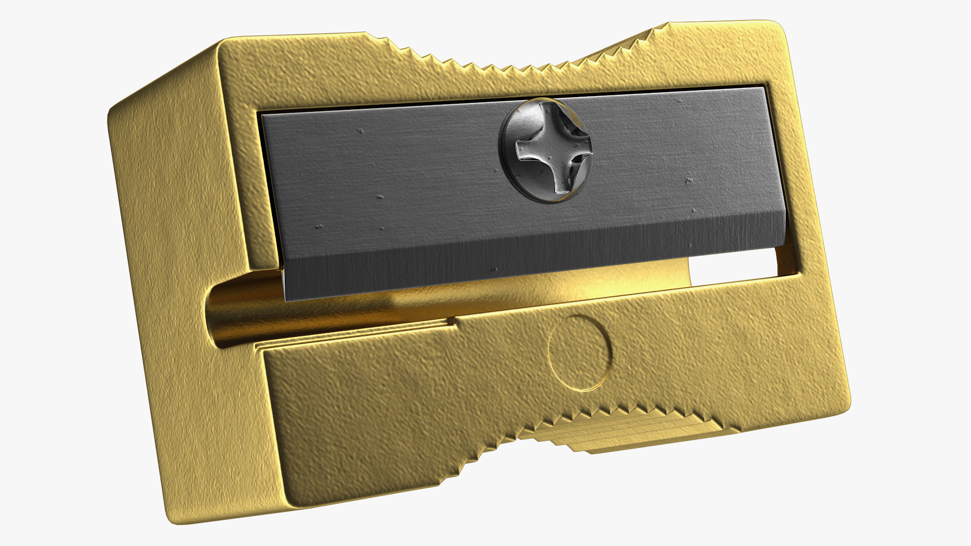 3D Gold Pencil Sharpener