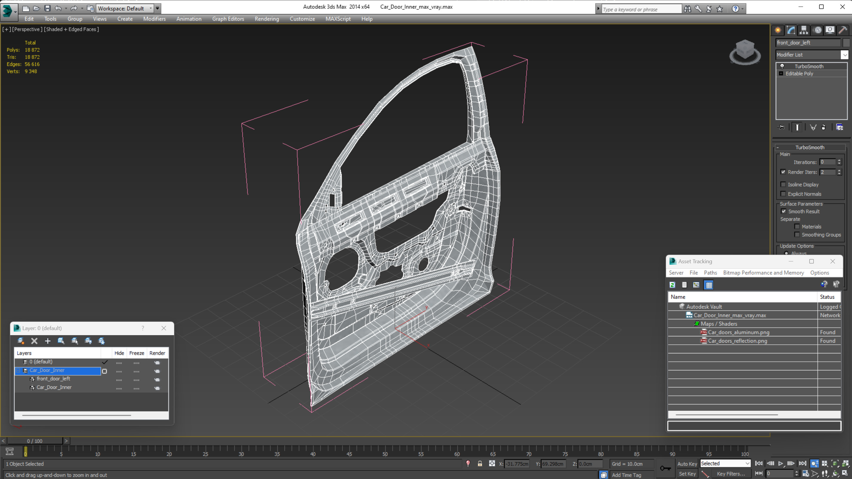 Car Door Inner 3D model