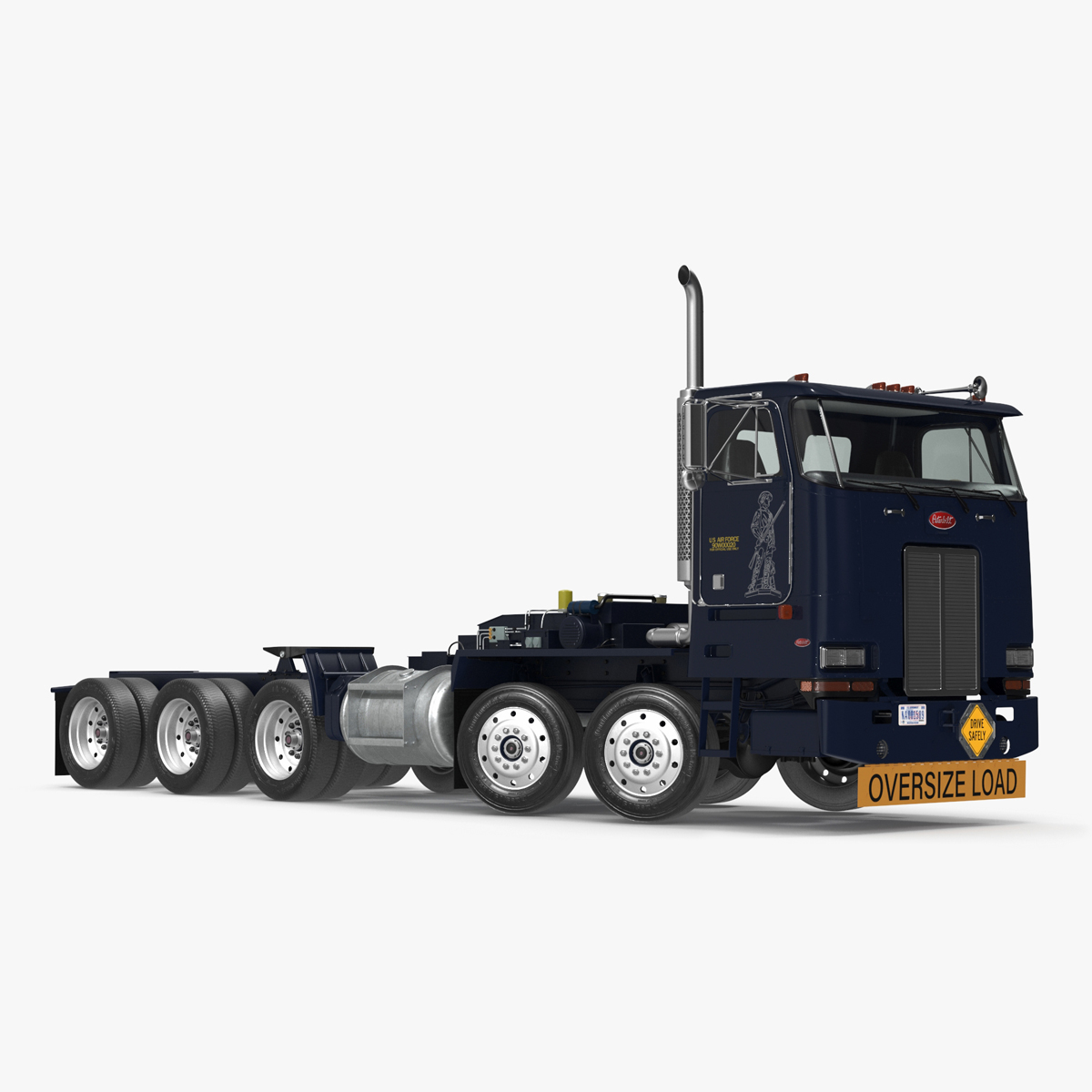 Peterbild 362 Cab Over for Transporter Erector Loader Rigged for Cinema 4D 3D model