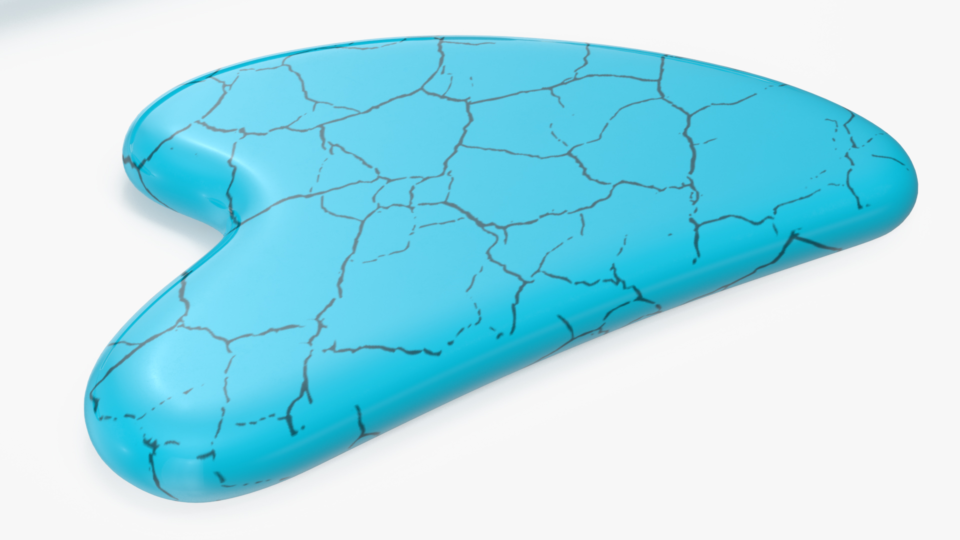 3D Gua Sha Tools Turquoise model