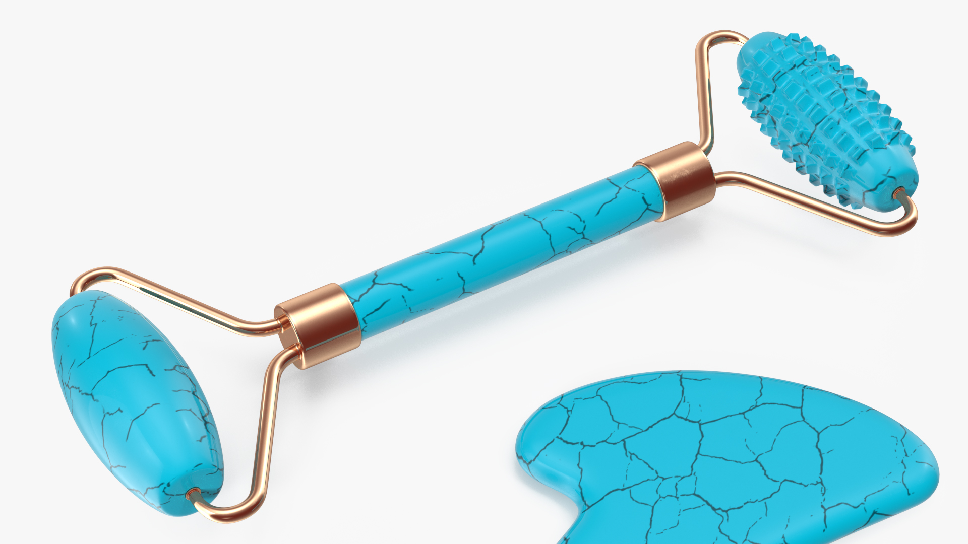 3D Gua Sha Tools Turquoise model