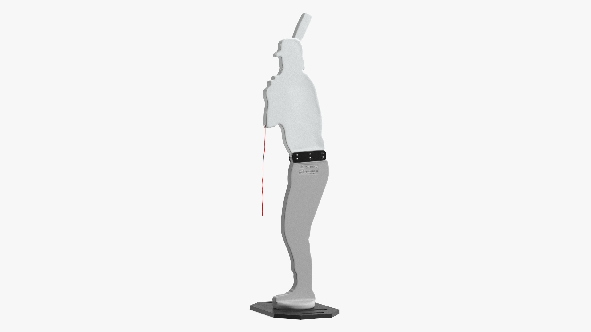 Baseball Pitching Dummy White 3D model