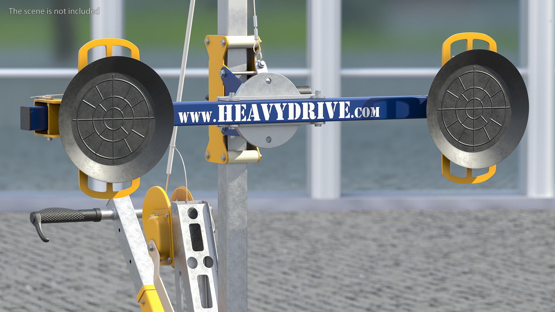 3D model Heavydrive Glass Transportation Device Rigged
