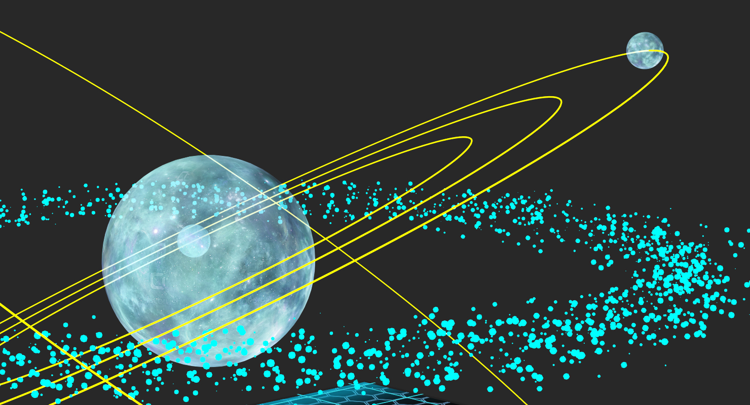 Asteroid Hologram 3D