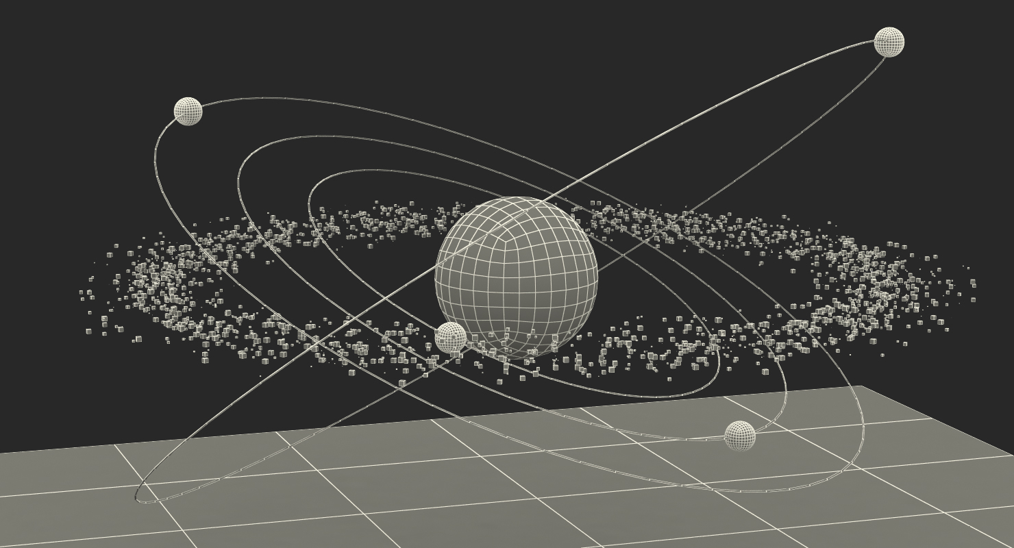 Asteroid Hologram 3D