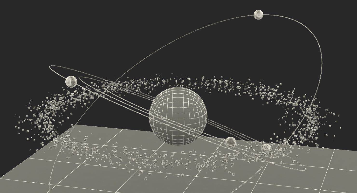 Asteroid Hologram 3D