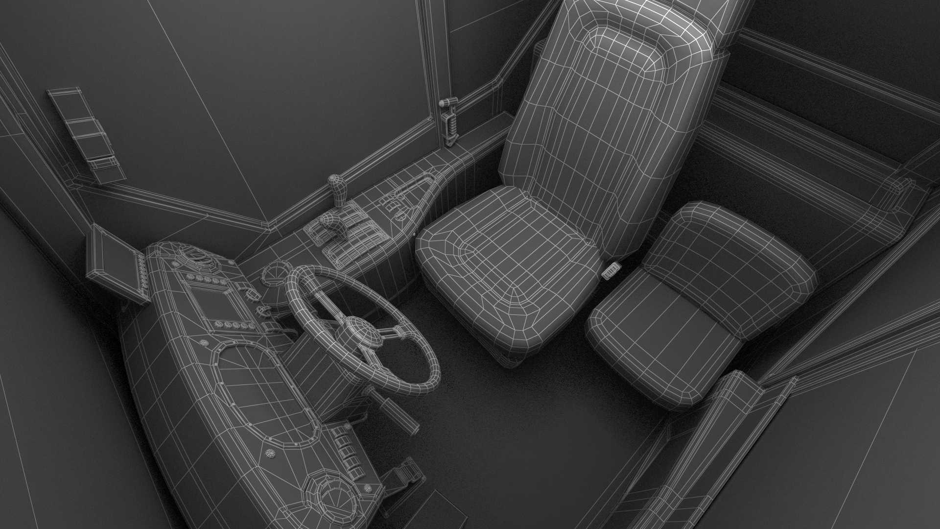 3D Construction Water Truck Rigged