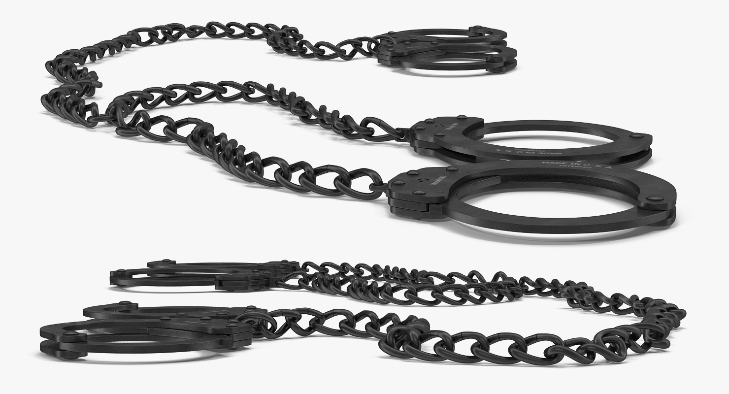 Slave Handcuffs and Leg Irons 3D model