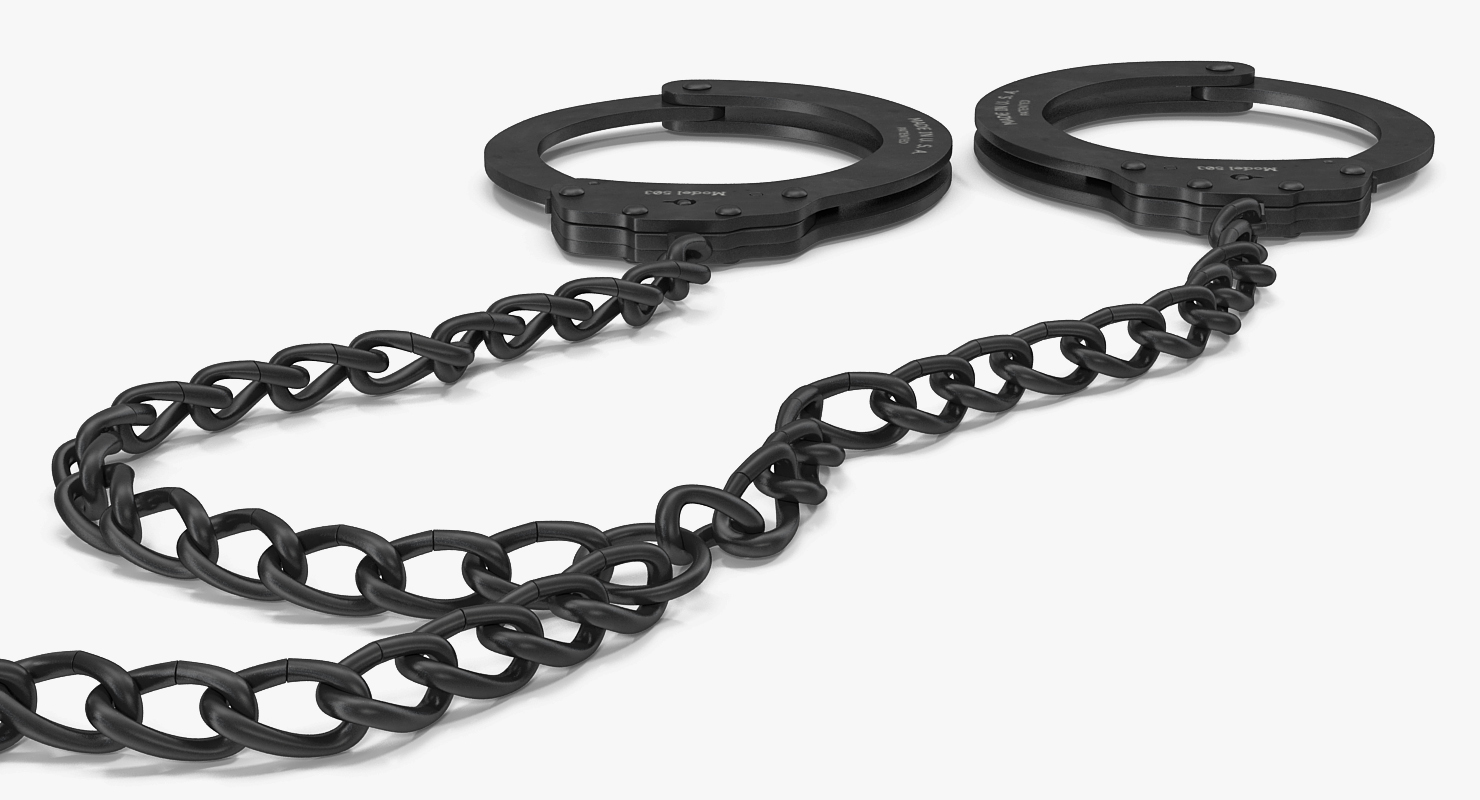 Slave Handcuffs and Leg Irons 3D model