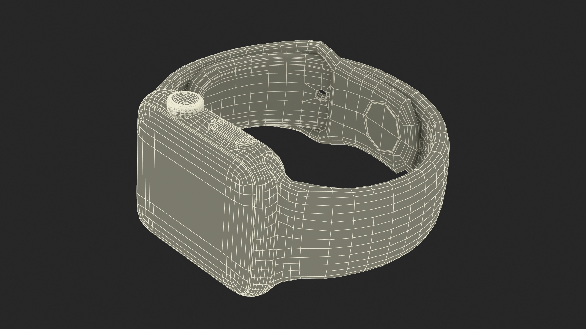 3D Apple Watch with Sports Band model