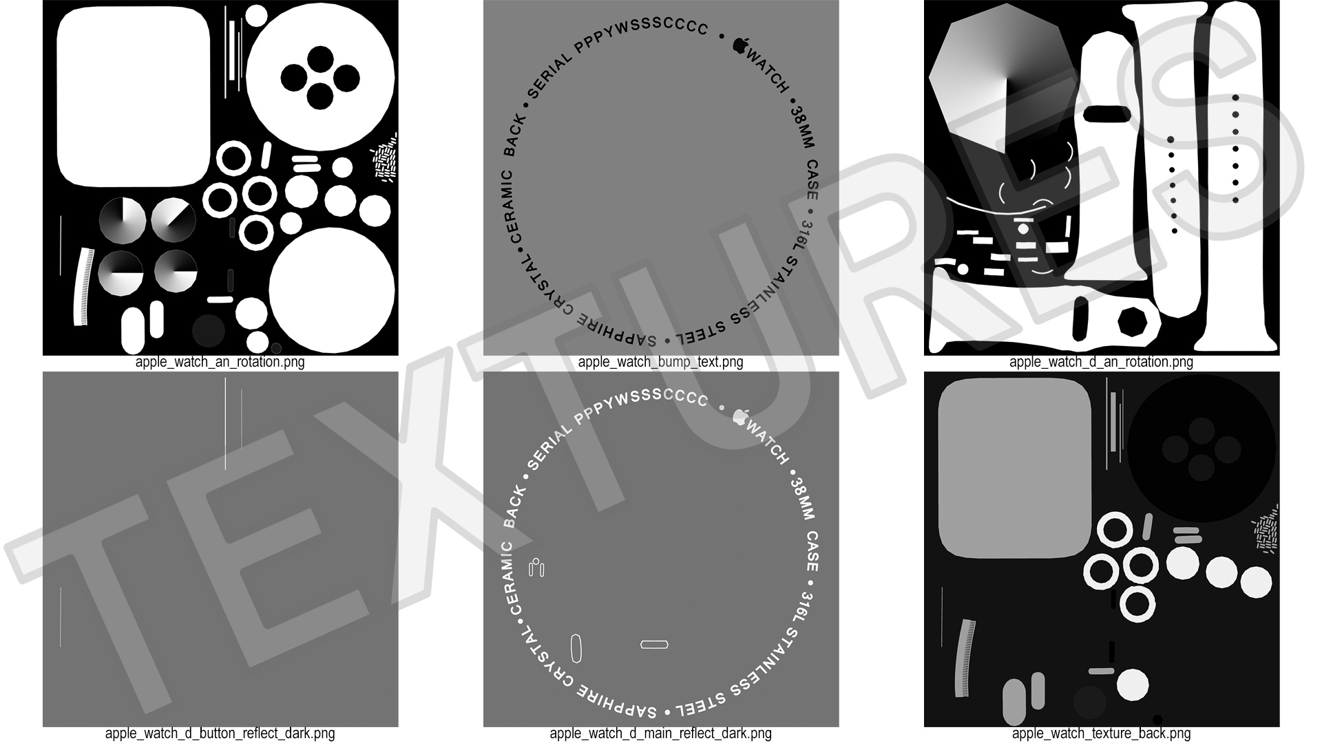 3D Apple Watch with Sports Band model