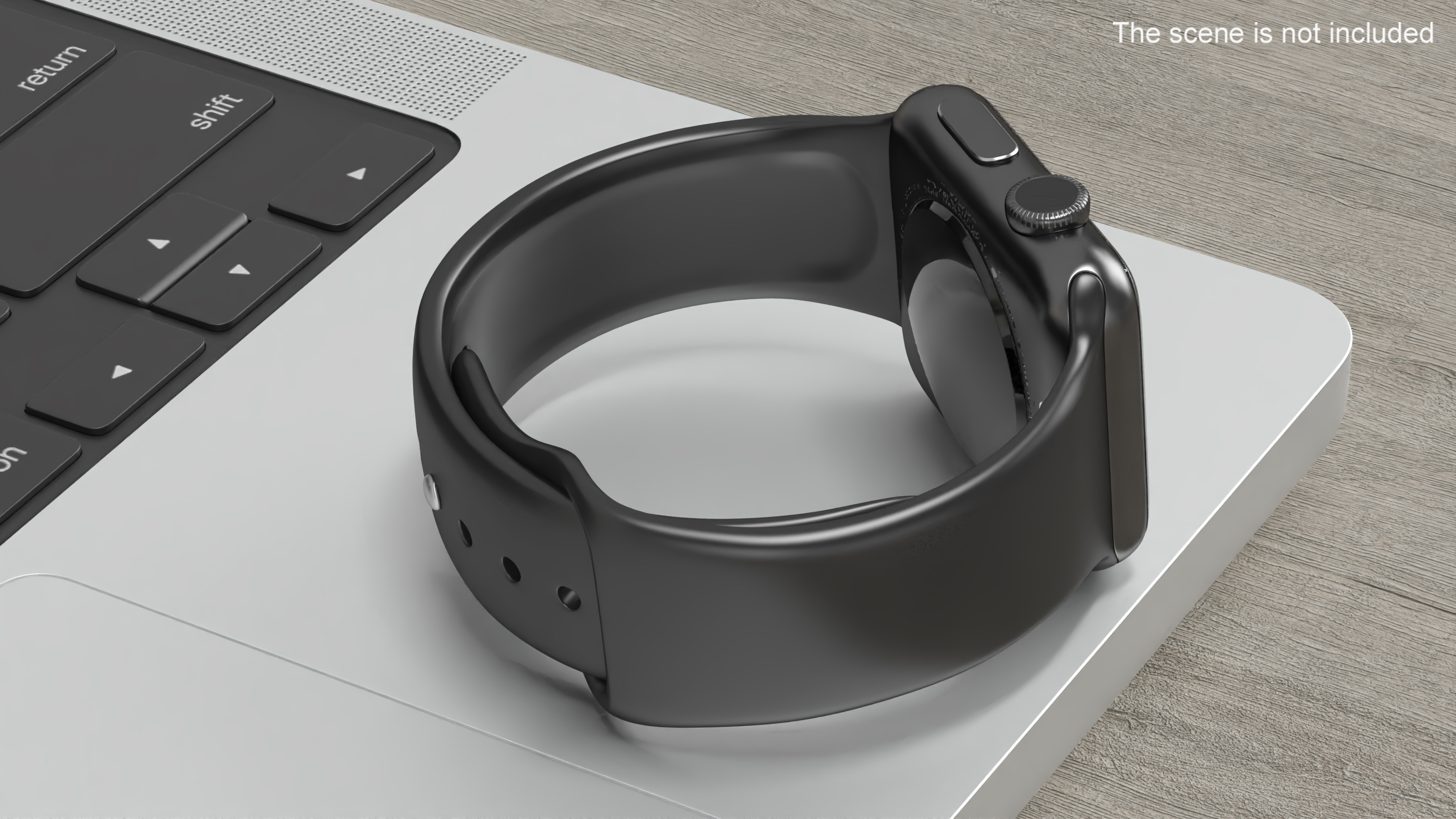 3D Apple Watch with Sports Band model