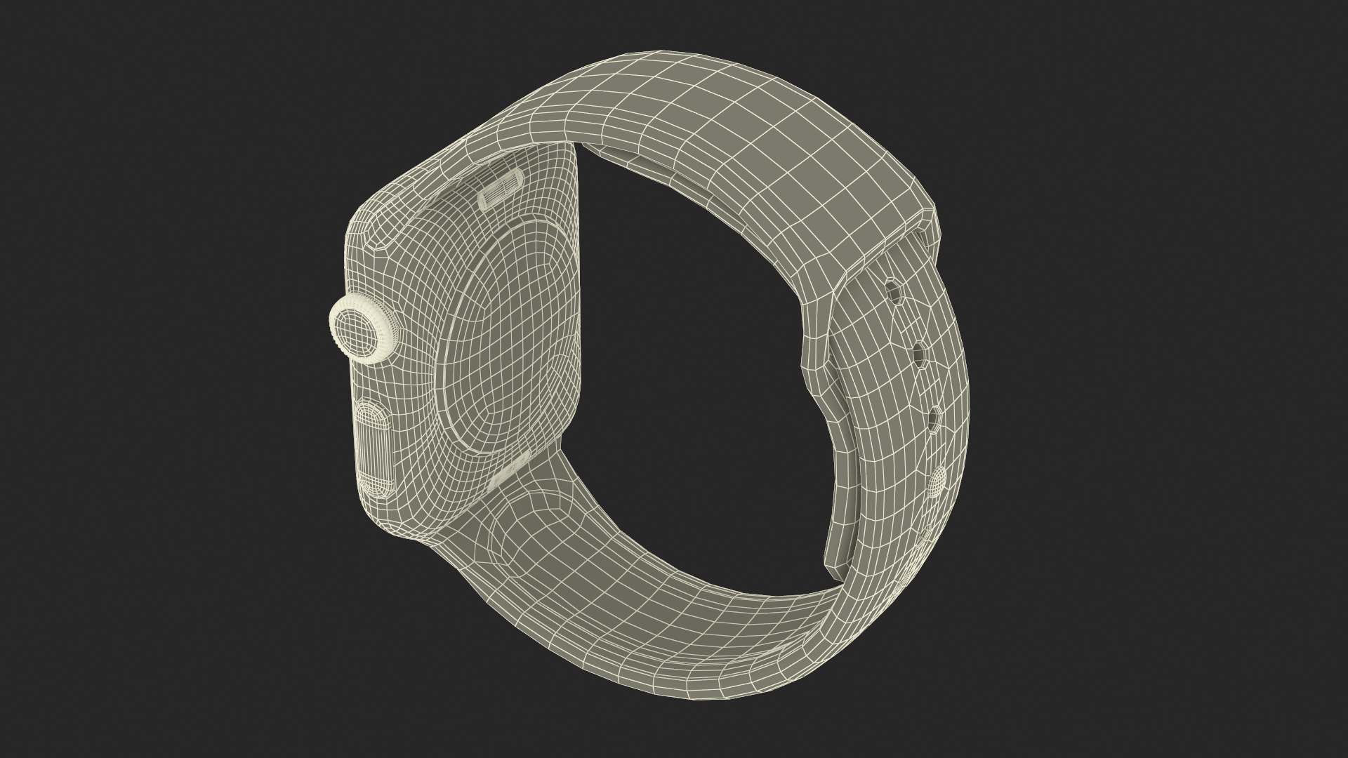 3D Apple Watch with Sports Band model