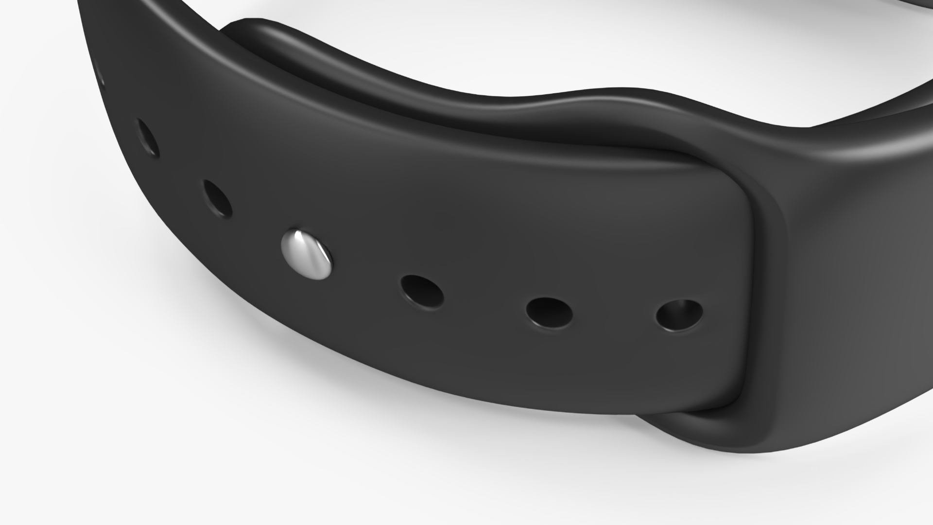 3D Apple Watch with Sports Band model