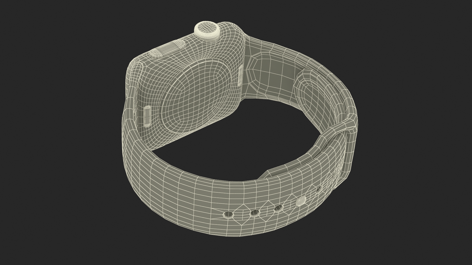 3D Apple Watch with Sports Band model