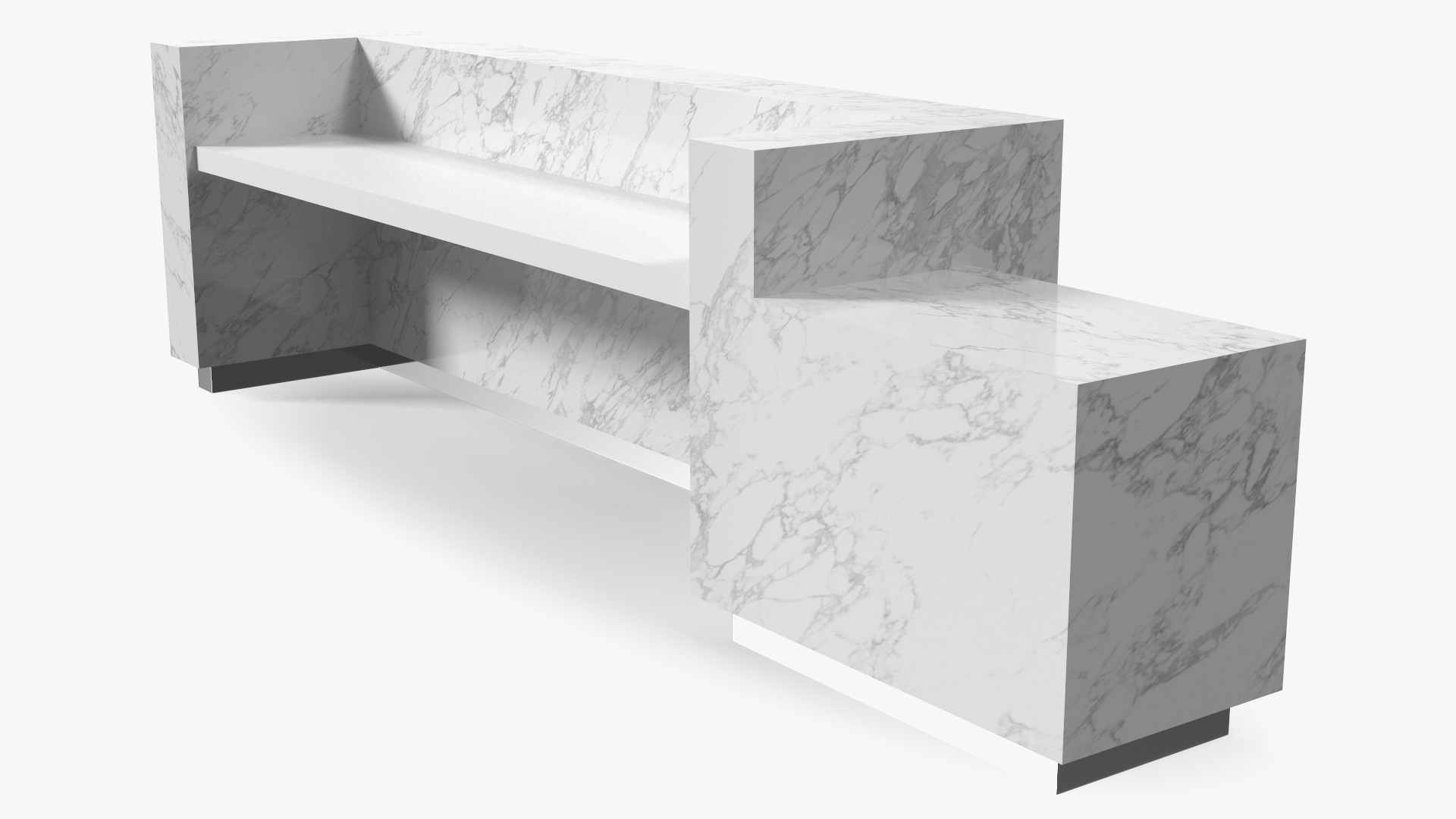 3D Reception Desk Modern