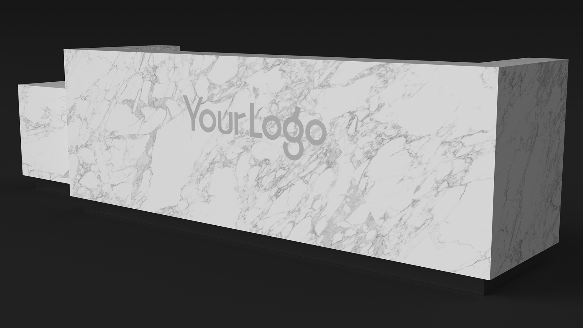 3D Reception Desk Modern