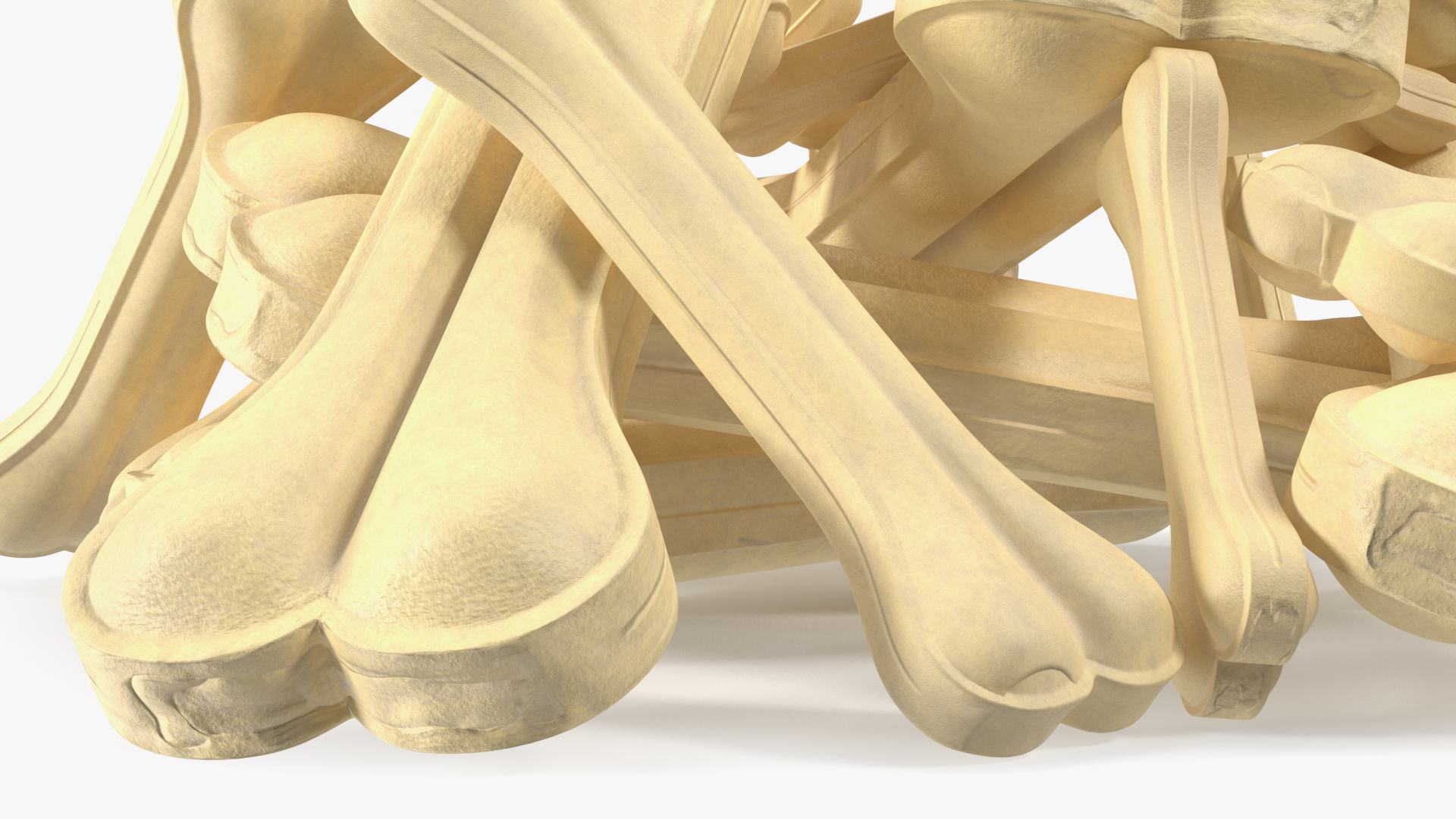 3D Pile of Dog Chew Bones Light model