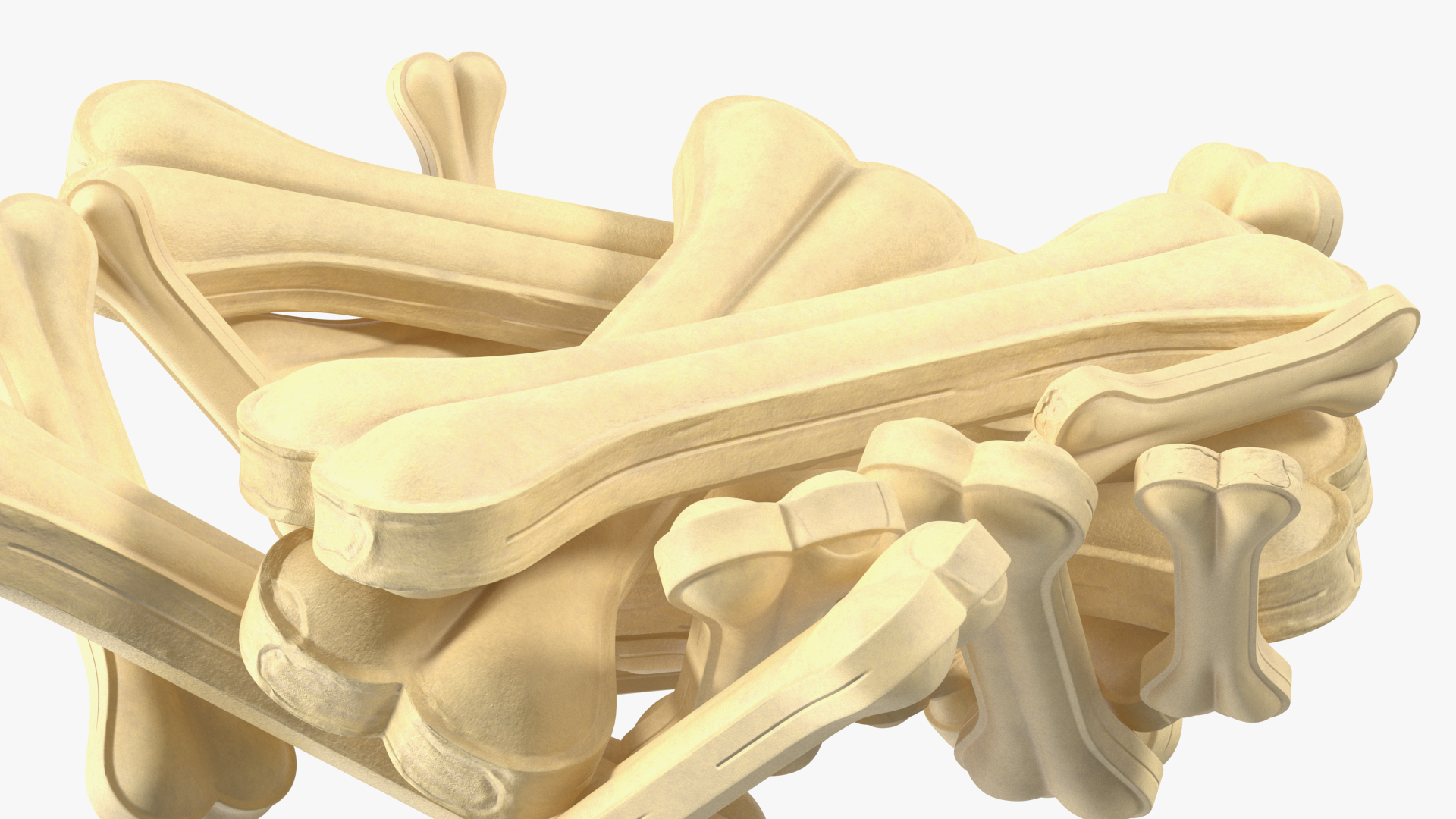 3D Pile of Dog Chew Bones Light model