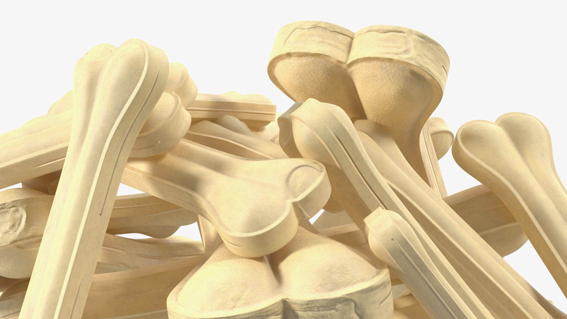 3D Pile of Dog Chew Bones Light model