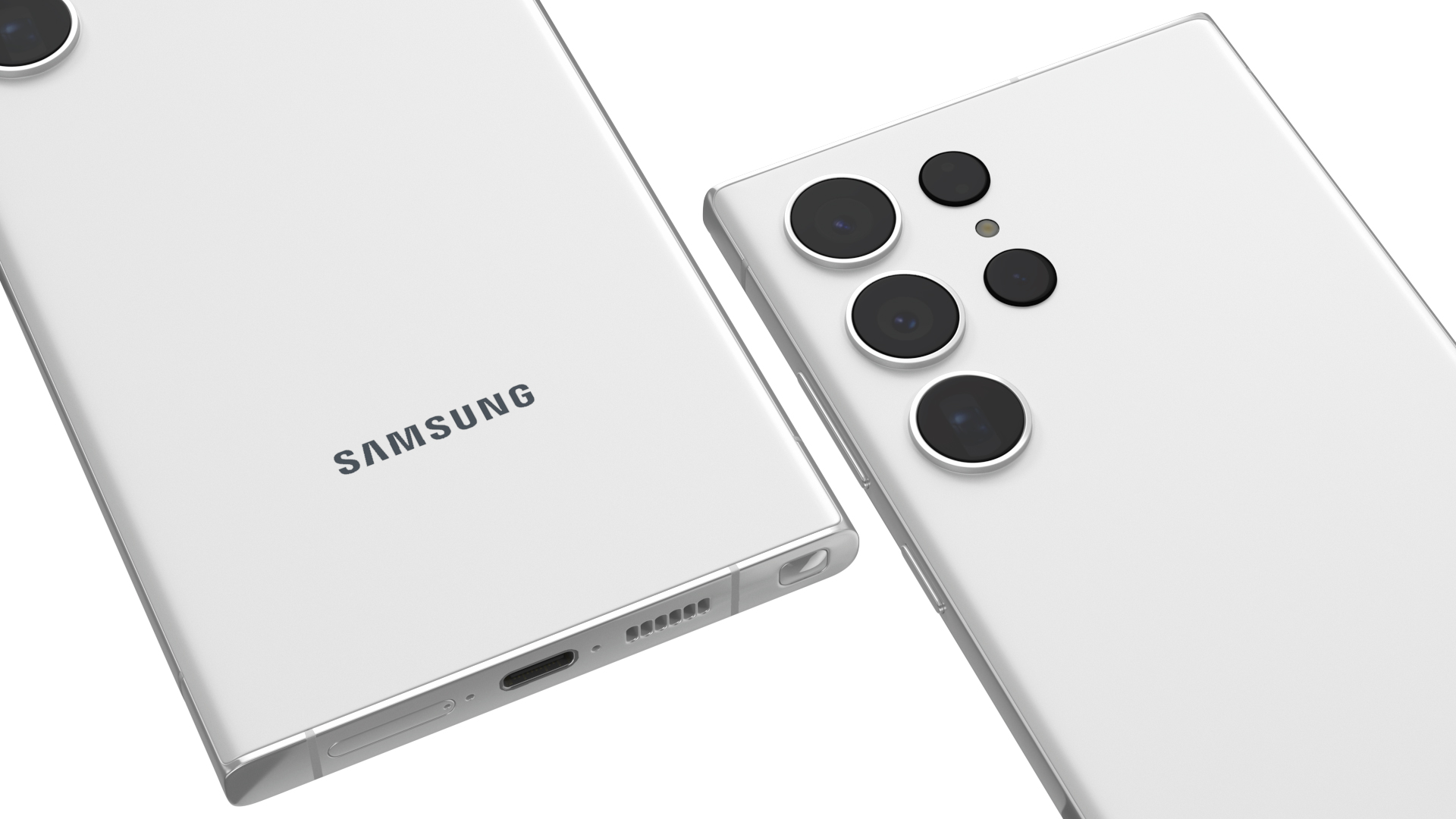 3D Ultra Thin Smartphone Samsung Galaxy S23 Cream