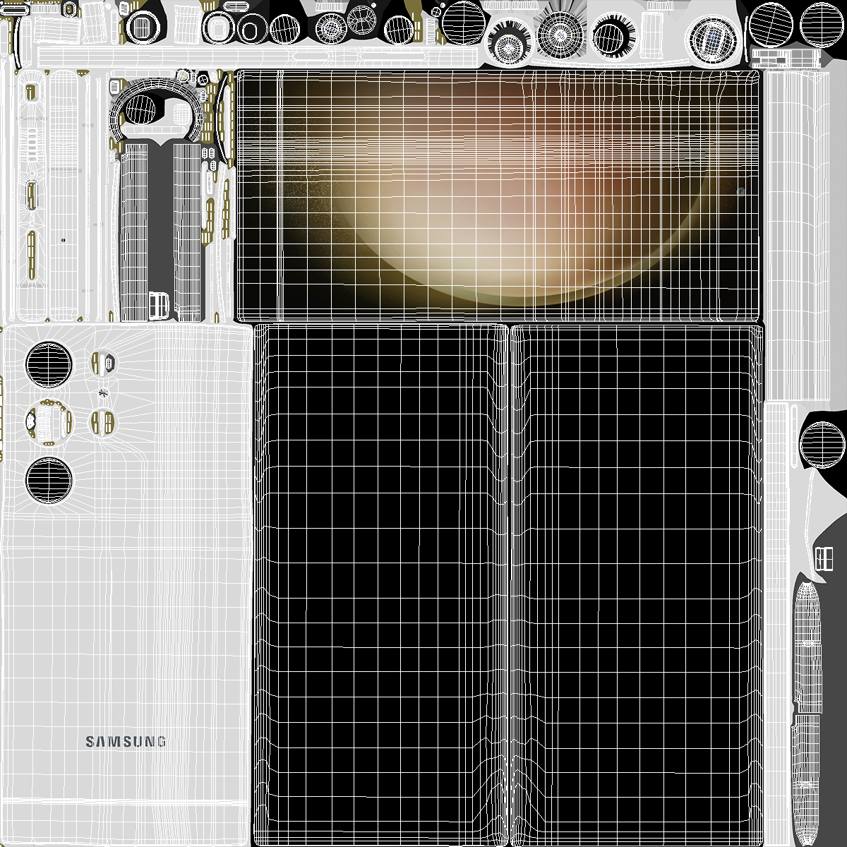 3D Ultra Thin Smartphone Samsung Galaxy S23 Cream