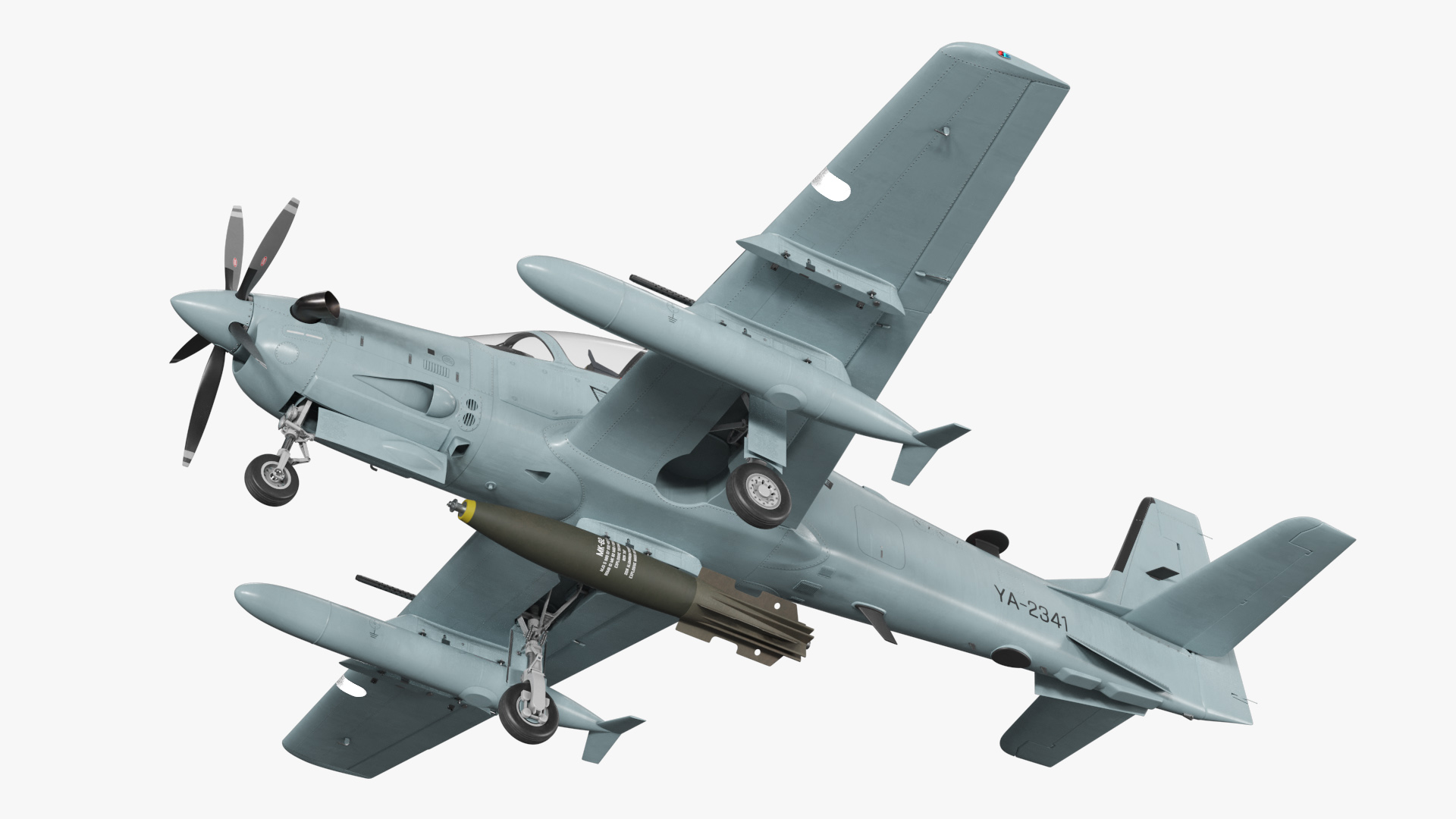 Embraer A29 Super Tucano with Bomb MK82, view 7