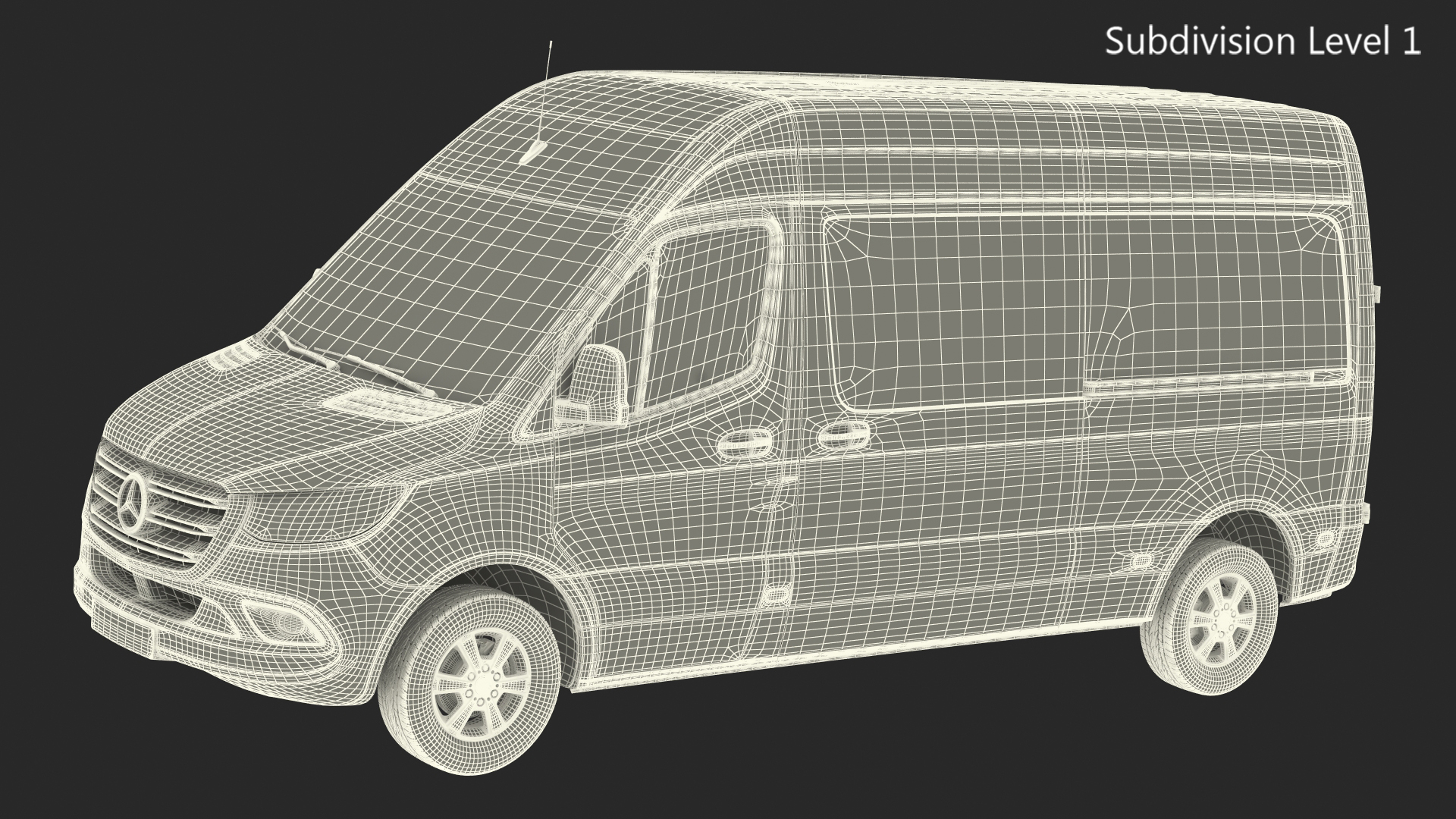 Mercedes Sprinter Van 2019 Simple Interior 3D