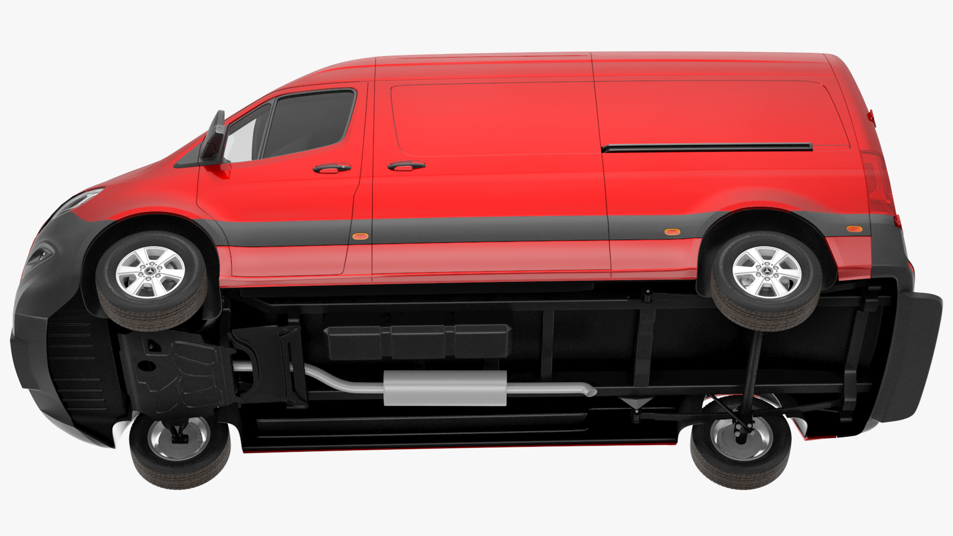Mercedes Sprinter Van 2019 Simple Interior 3D