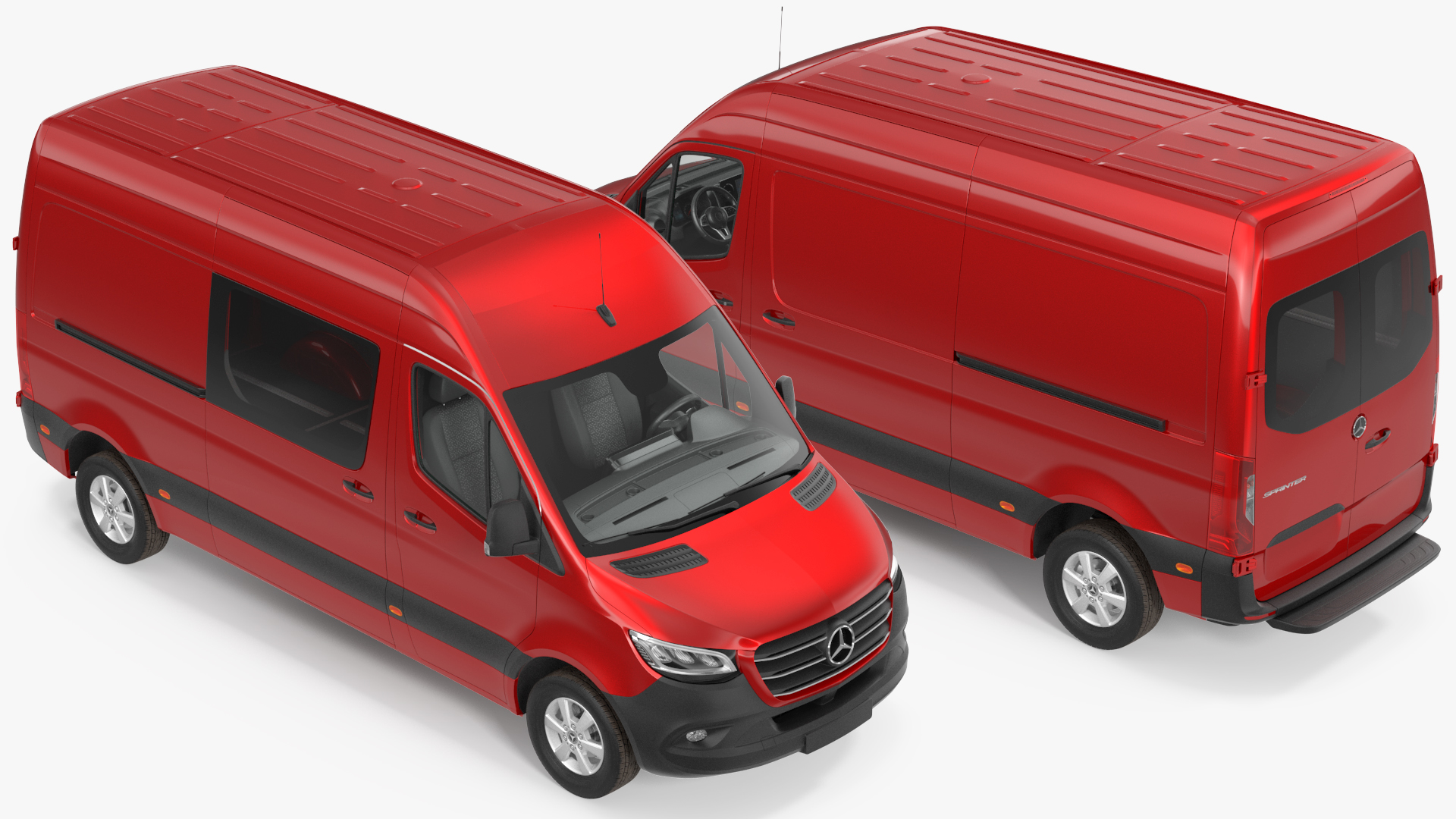 Mercedes Sprinter Van 2019 Simple Interior 3D
