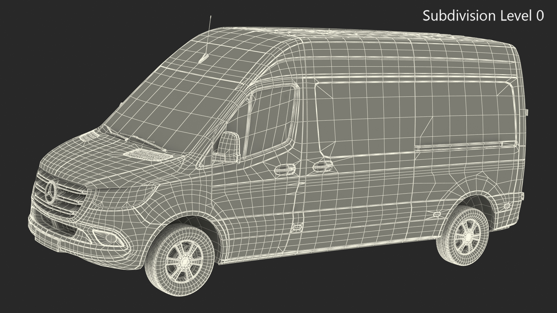 Mercedes Sprinter Van 2019 Simple Interior 3D