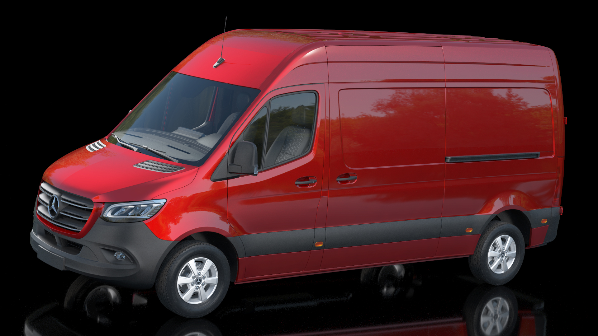 Mercedes Sprinter Van 2019 Simple Interior 3D