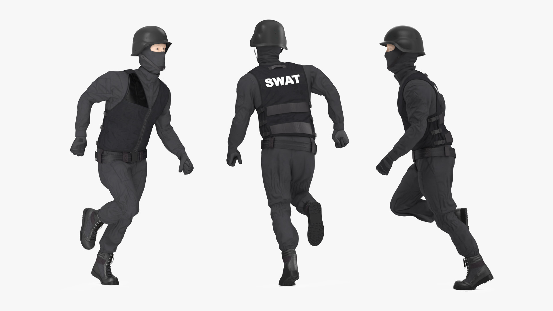 3D Covert Ops Tactical Unit Rigged