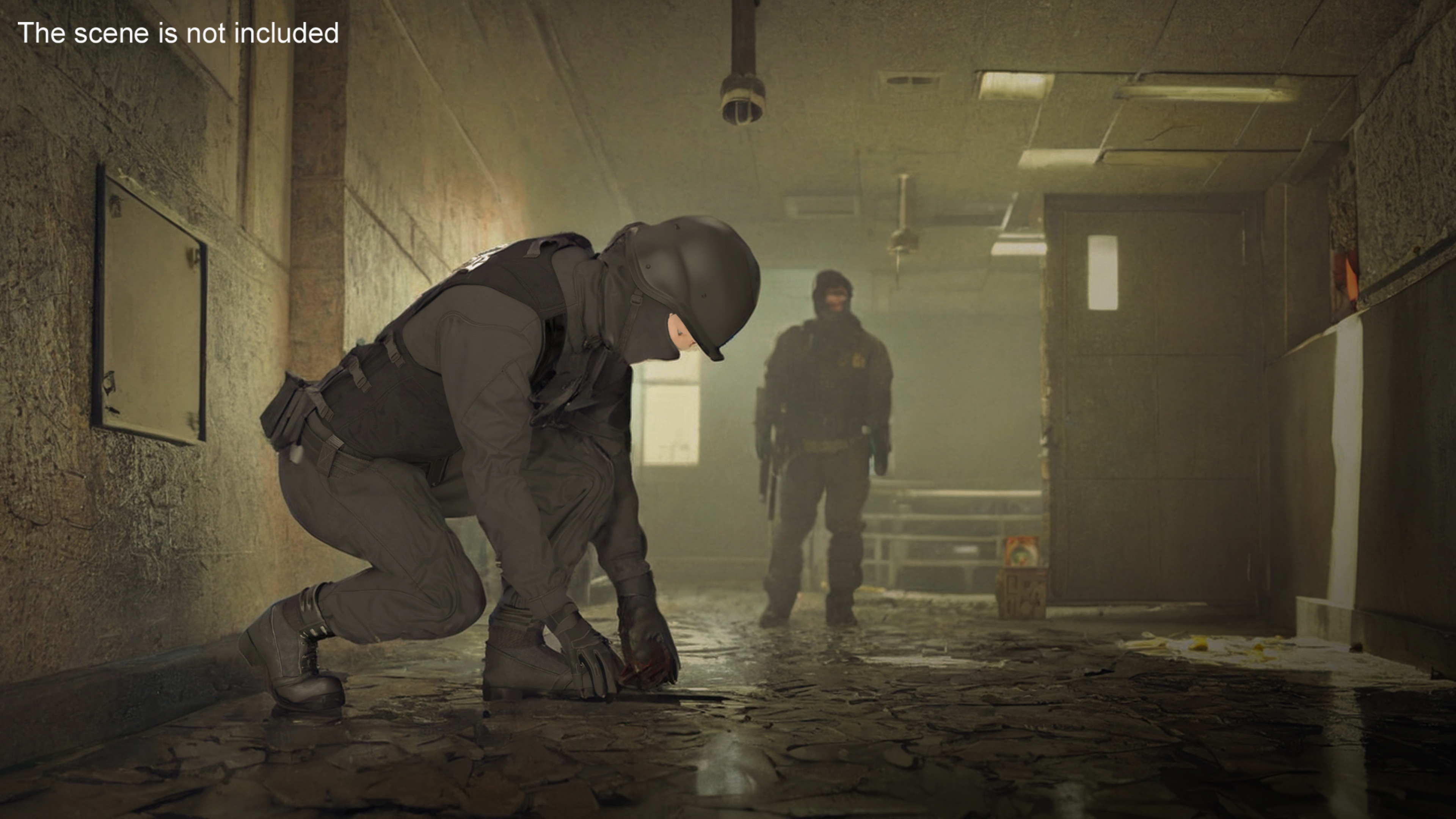 3D Covert Ops Tactical Unit Rigged