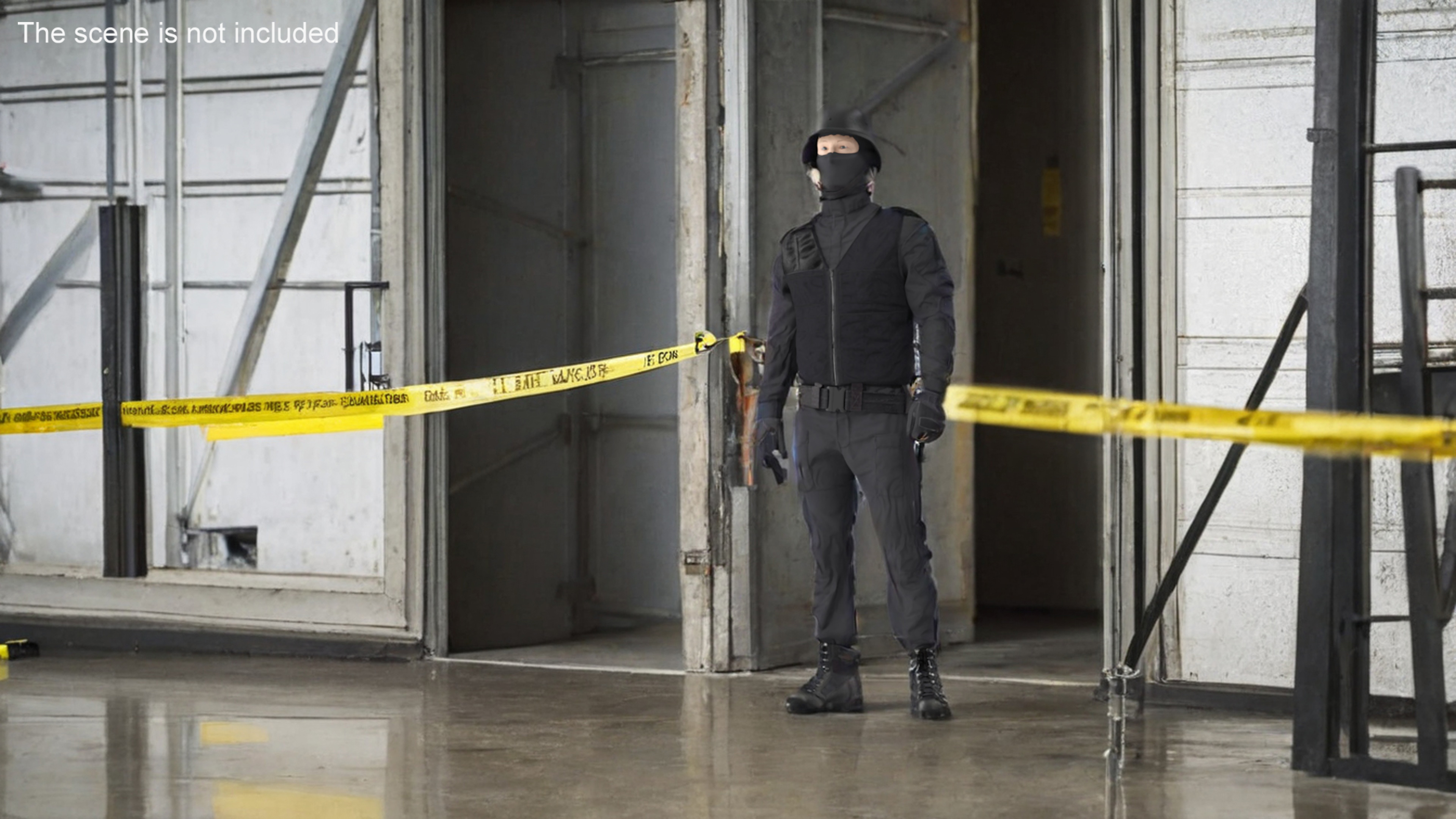3D Covert Ops Tactical Unit Rigged