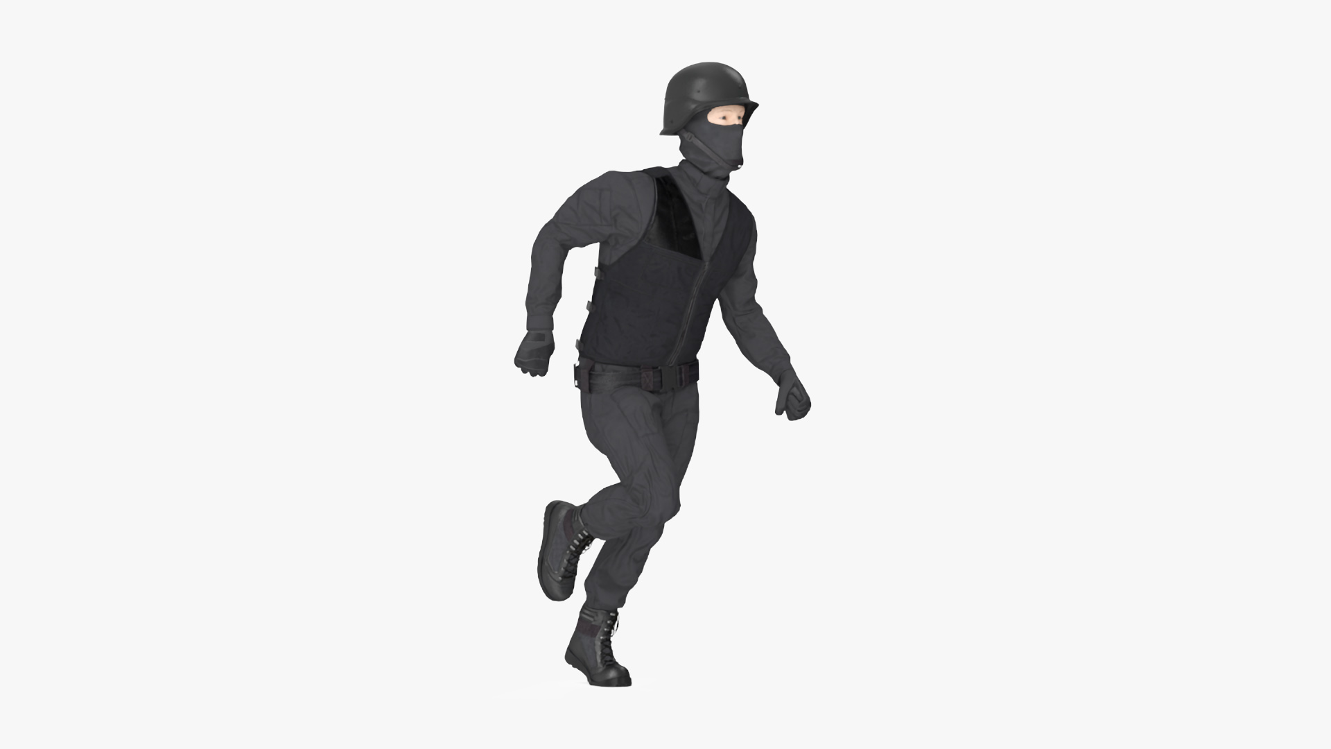 3D Covert Ops Tactical Unit Rigged